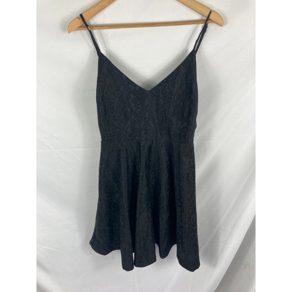 Lulus Way with Words Black Lace Skater Dress Size XL - Picture 5 of 9